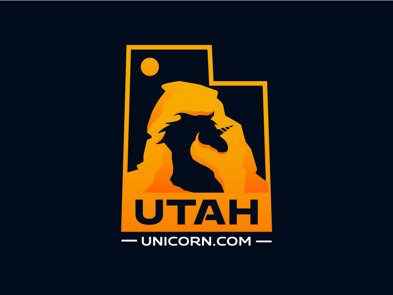 Utah Unicorn logo design by mawanmalvin