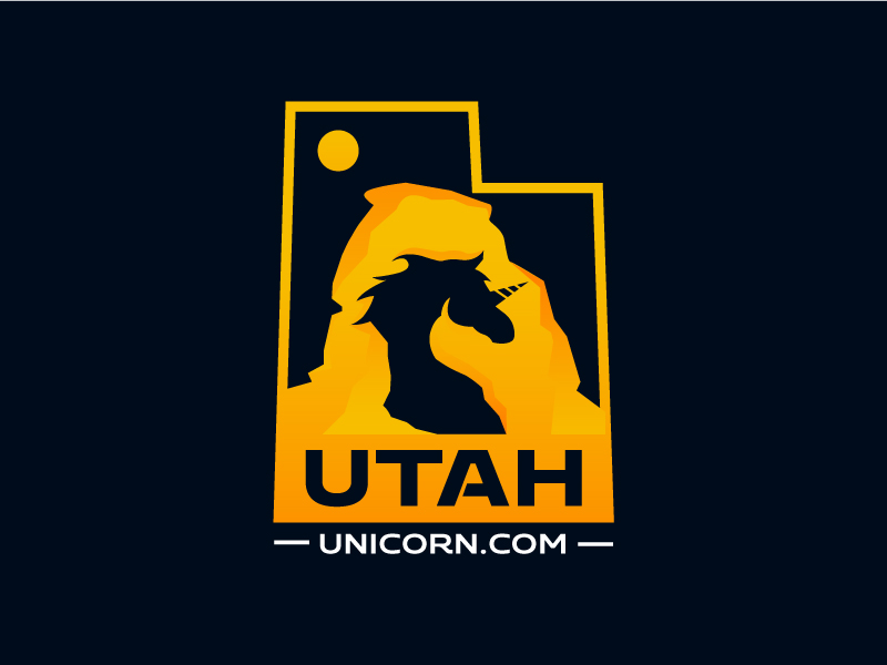 Utah Unicorn logo design by mawanmalvin