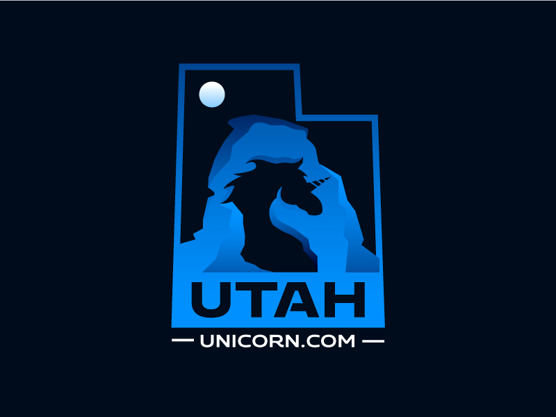 Utah Unicorn logo design by mawanmalvin