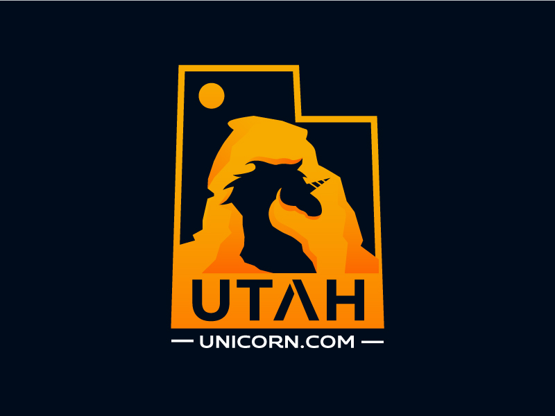 Utah Unicorn logo design by mawanmalvin