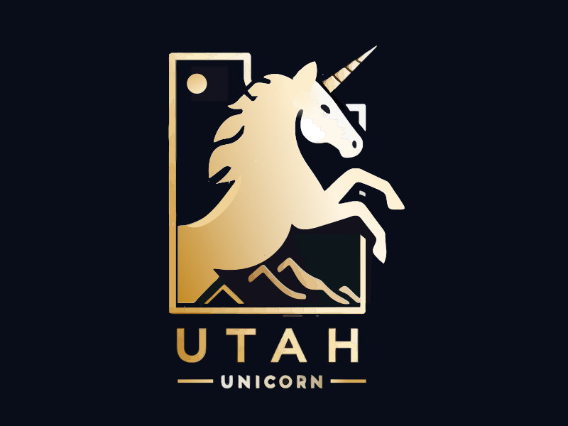 Utah Unicorn logo design by mjmdesigns