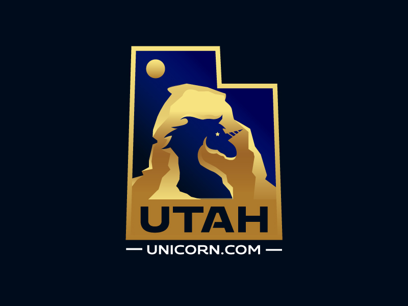 Utah Unicorn logo design by mawanmalvin