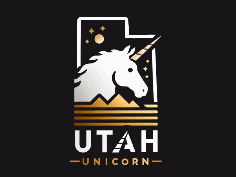 Utah Unicorn logo design by mjmdesigns