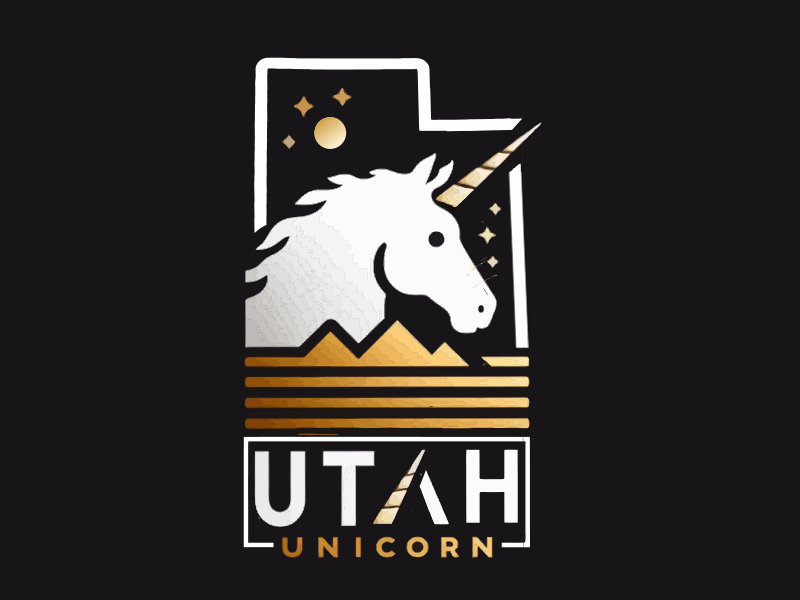 Utah Unicorn logo design by mjmdesigns