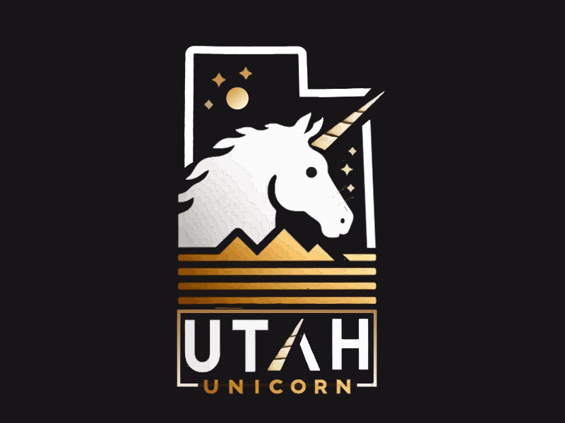 Utah Unicorn logo design by mjmdesigns