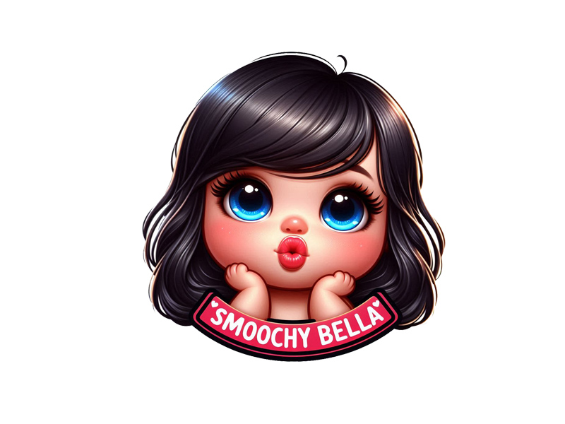 Smoochy Bella logo design by Bananalicious