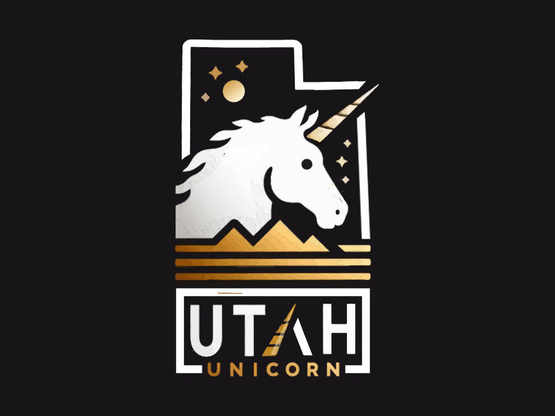 Utah Unicorn logo design by mjmdesigns