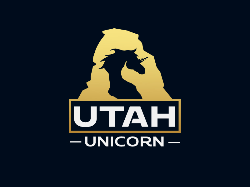 Utah Unicorn logo design by mawanmalvin