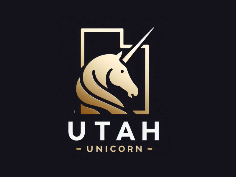 Utah Unicorn logo design by mjmdesigns