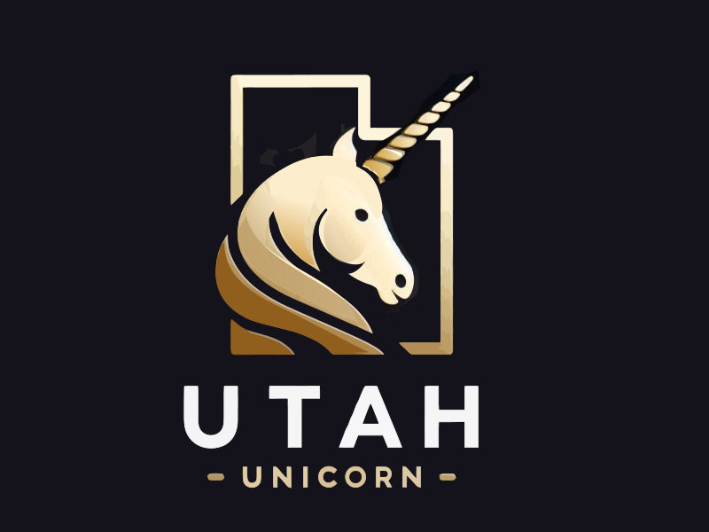 Utah Unicorn logo design by mjmdesigns