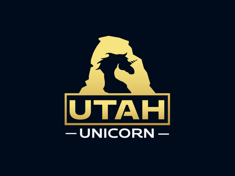 Utah Unicorn logo design by mawanmalvin