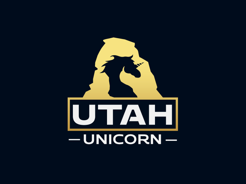 Utah Unicorn logo design by mawanmalvin