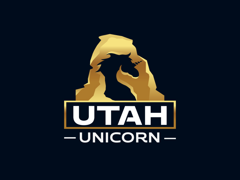 Utah Unicorn logo design by mawanmalvin