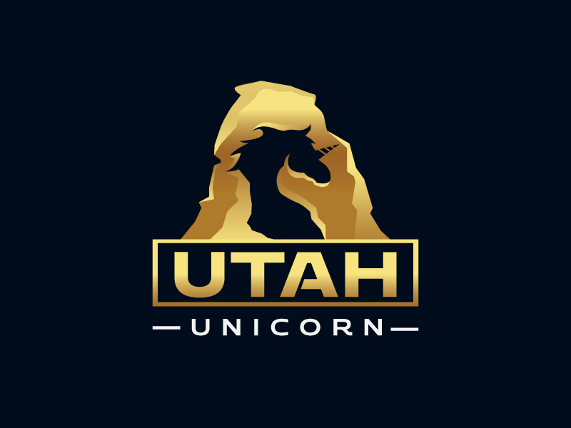 Utah Unicorn logo design by mawanmalvin