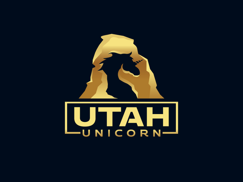 Utah Unicorn logo design by mawanmalvin