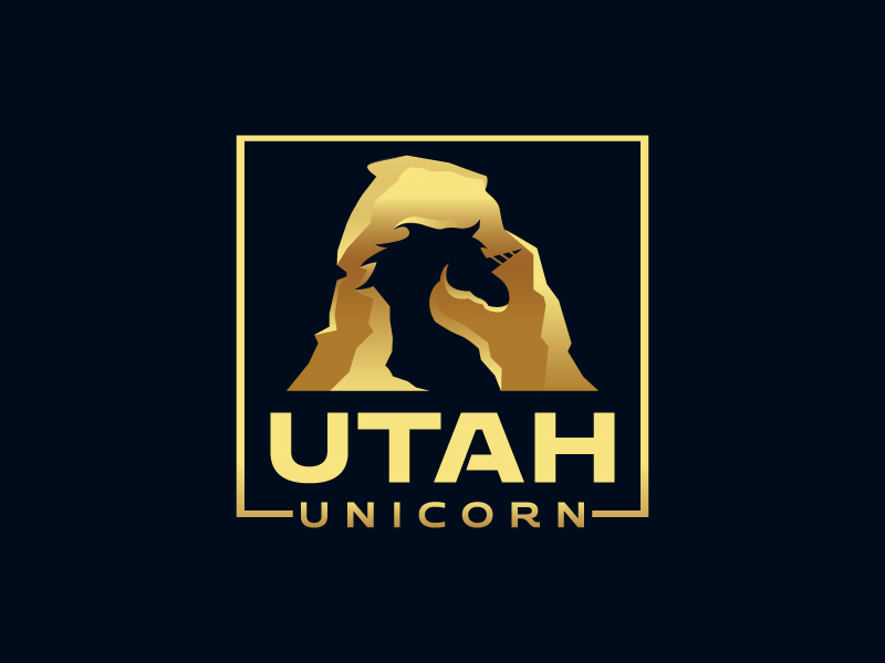 Utah Unicorn logo design by mawanmalvin