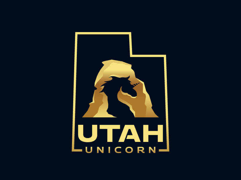 Utah Unicorn logo design by mawanmalvin