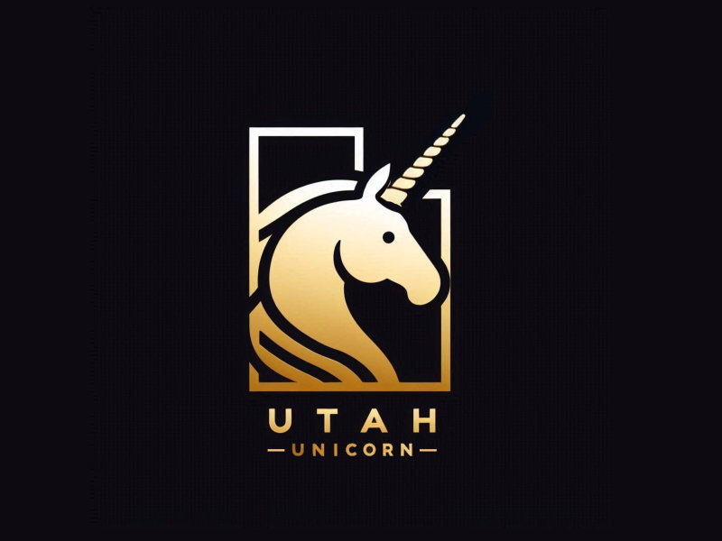 Utah Unicorn logo design by mjmdesigns