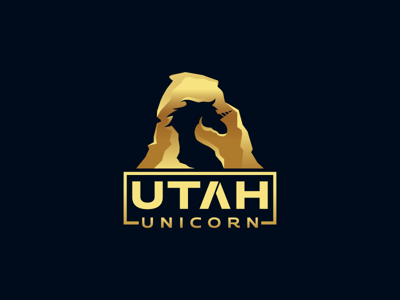 Utah Unicorn logo design by mawanmalvin