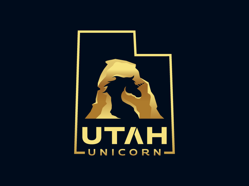 Utah Unicorn logo design by mawanmalvin