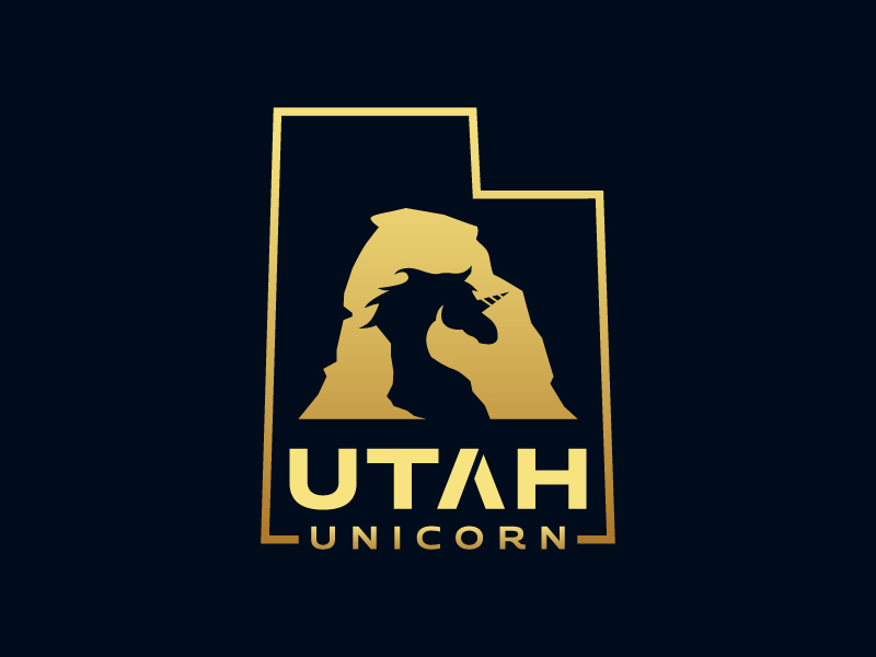 Utah Unicorn logo design by mawanmalvin