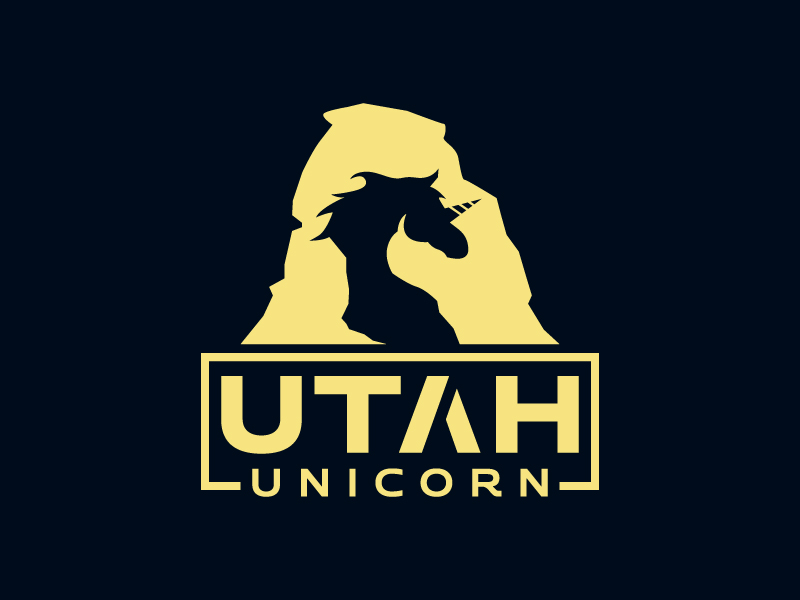 Utah Unicorn logo design by mawanmalvin