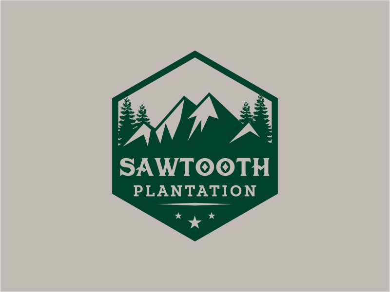 SAWTOOTH PLANTATION logo design by DiDdzin