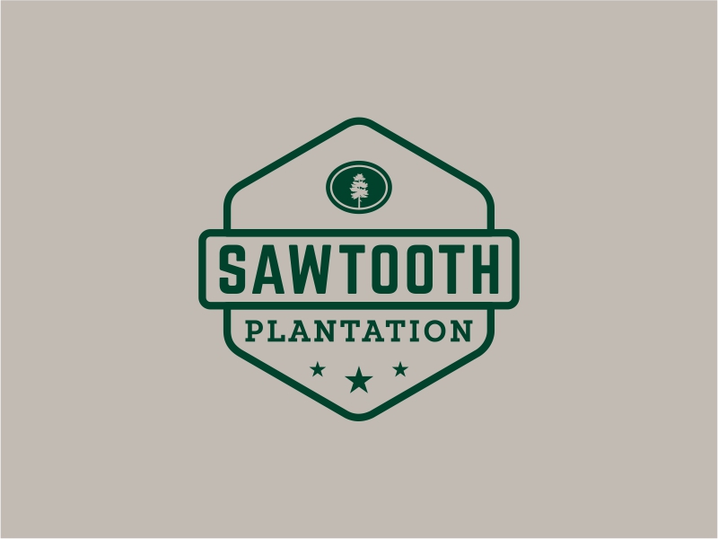 SAWTOOTH PLANTATION logo design by DiDdzin