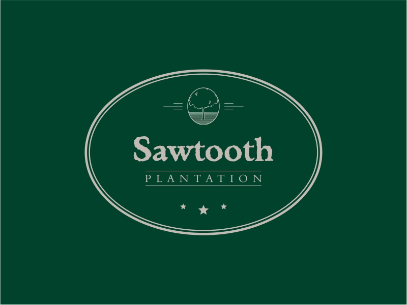 SAWTOOTH PLANTATION logo design by DiDdzin