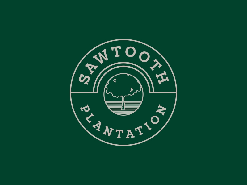 SAWTOOTH PLANTATION logo design by DiDdzin