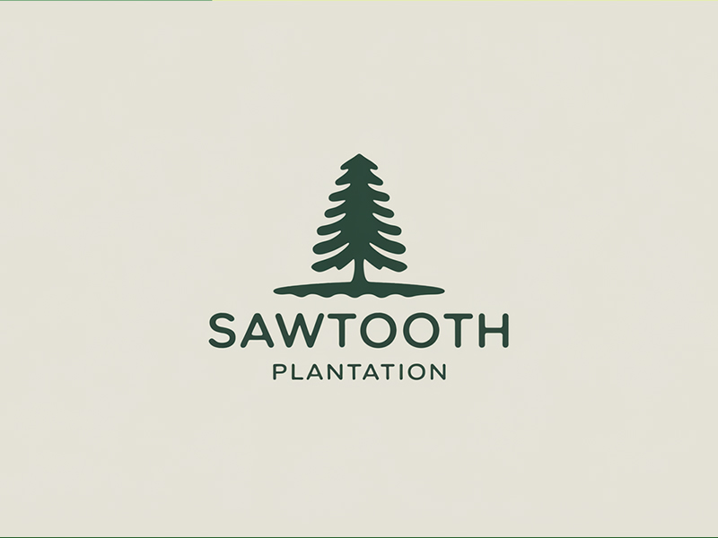 SAWTOOTH PLANTATION logo design by Fadli Maulana