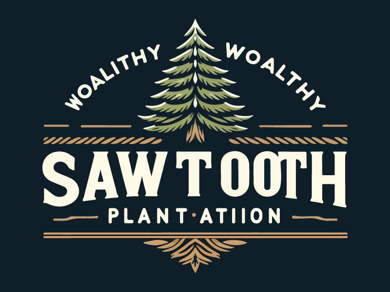 SAWTOOTH PLANTATION logo design by Rahul Biswas