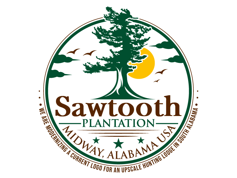 SAWTOOTH PLANTATION logo design by Gilate