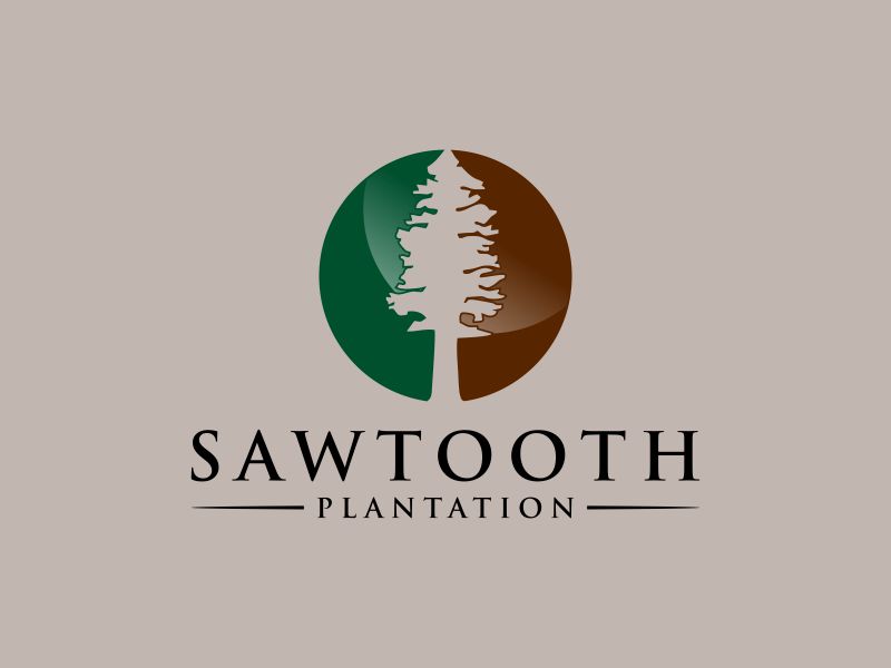 SAWTOOTH PLANTATION logo design by Snapp