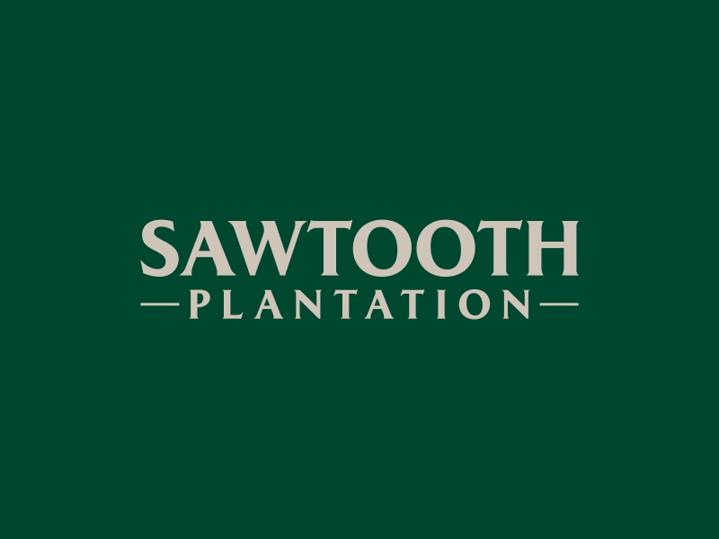 SAWTOOTH PLANTATION logo design by Realistis