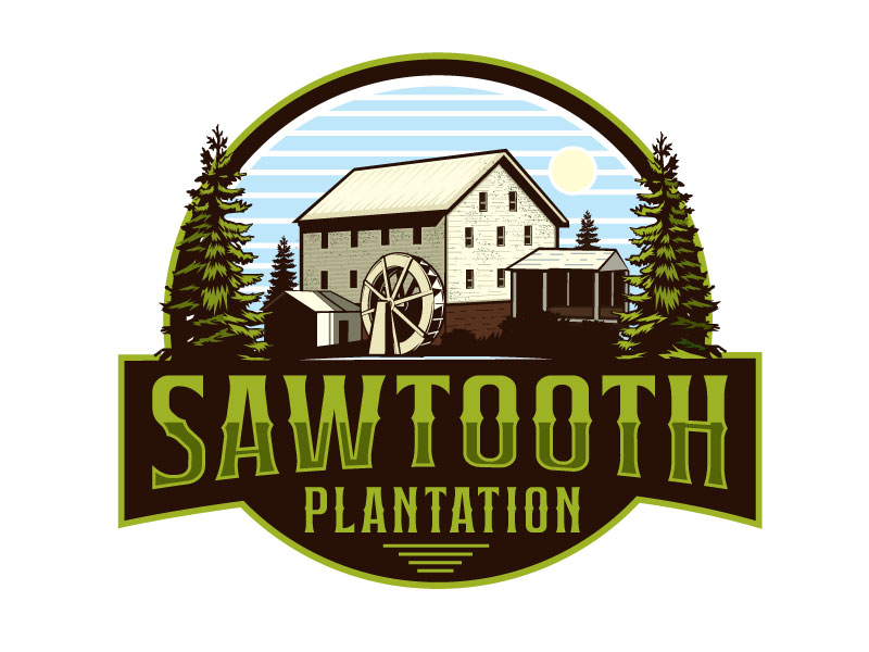 SAWTOOTH PLANTATION logo design by Conception