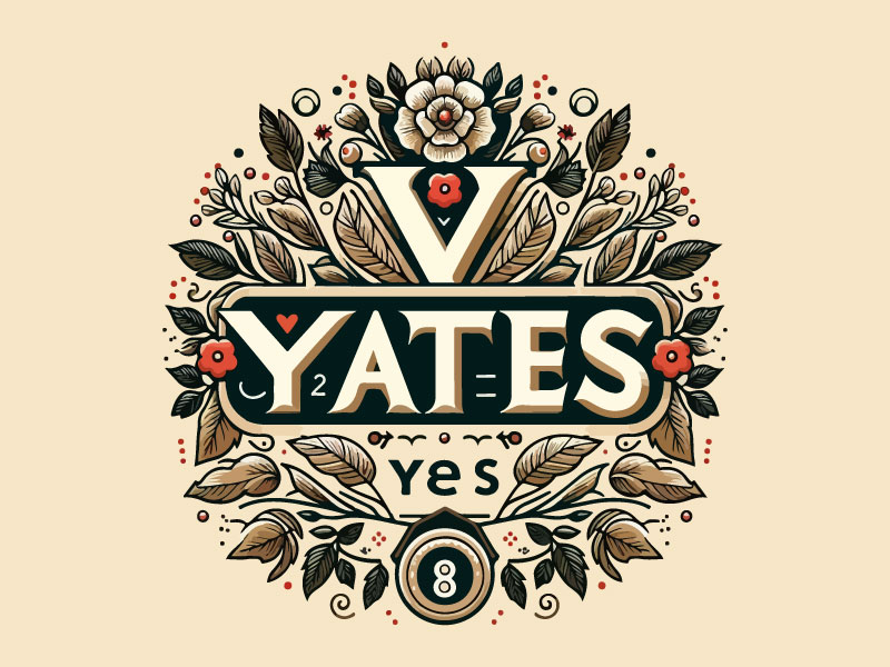 I want a family logo for our last name (Yates) incorporating a Y and 8 and small s logo design by Rahul Biswas