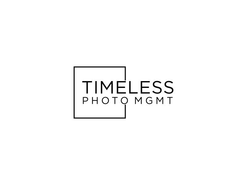 "Timeless Photo Mgmt" or "Timeless Photo Management" logo design by Toraja_@rt