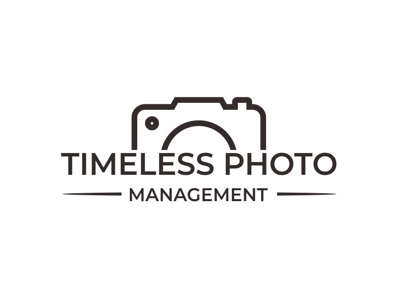 "Timeless Photo Mgmt" or "Timeless Photo Management" logo design by paseo