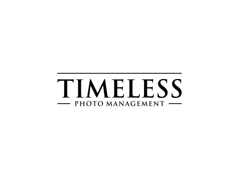 "Timeless Photo Mgmt" or "Timeless Photo Management" logo design by blessings