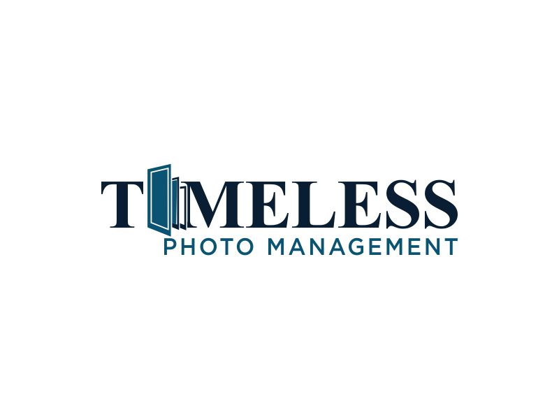 "Timeless Photo Mgmt" or "Timeless Photo Management" logo design by InitialD