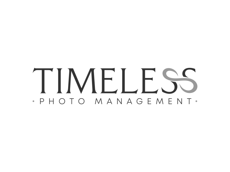 "Timeless Photo Mgmt" or "Timeless Photo Management" logo design by Realistis