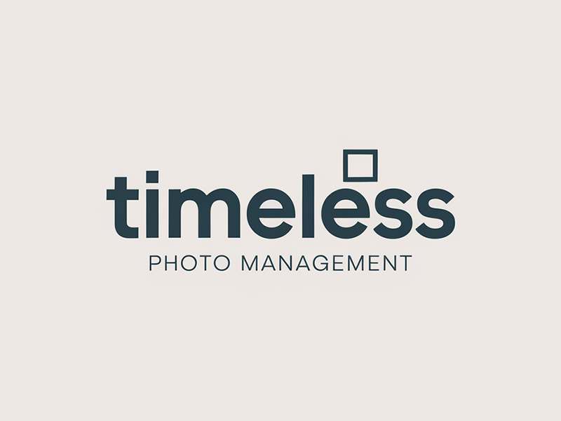 "Timeless Photo Mgmt" or "Timeless Photo Management" logo design by IamSoya