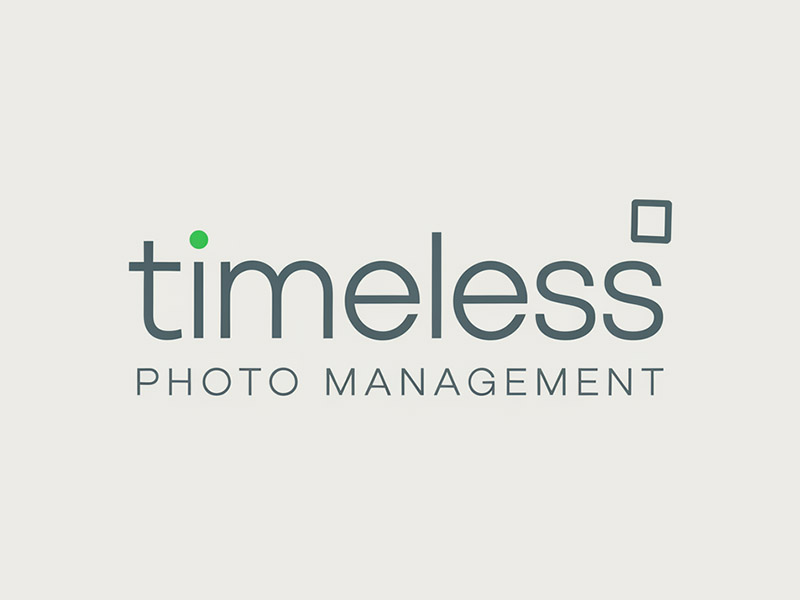 "Timeless Photo Mgmt" or "Timeless Photo Management" logo design by IamSoya