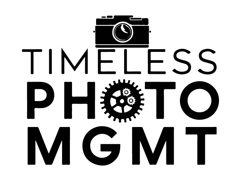 "Timeless Photo Mgmt" or "Timeless Photo Management" logo design by Crushboysourav