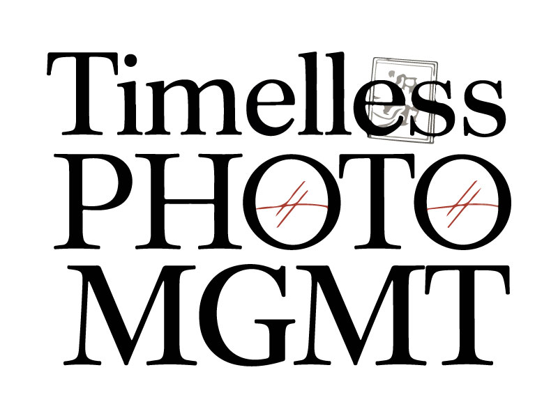 "Timeless Photo Mgmt" or "Timeless Photo Management" logo design by Rahul Biswas