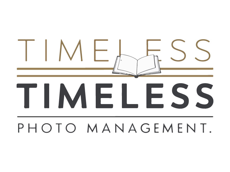 "Timeless Photo Mgmt" or "Timeless Photo Management" logo design by Rahul Biswas