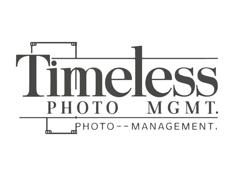 "Timeless Photo Mgmt" or "Timeless Photo Management" logo design by Rahul Biswas