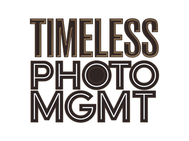 "Timeless Photo Mgmt" or "Timeless Photo Management" logo design by salim