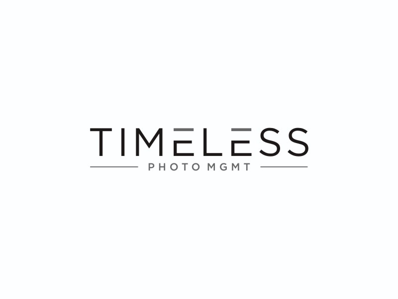 "Timeless Photo Mgmt" or "Timeless Photo Management" logo design by SPECIAL